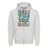 Dove Grey Crew Field Trip Zipper Hoodie - CowhideDigitalArt