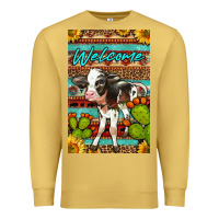 Antique Gold Welcome Cute Baby Calf Premium Sweatshirt - LillyAllenDesigns