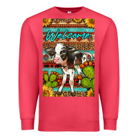 Cardinal Welcome Cute Baby Calf Premium Sweatshirt - LillyAllenDesigns