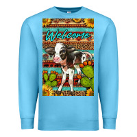 Ocean Blue Welcome Cute Baby Calf Premium Sweatshirt - LillyAllenDesigns