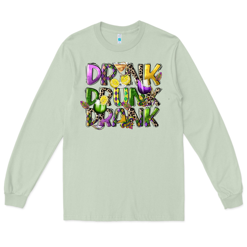 Drink Drunk Drank Long Sleeve Tee by CowGirlArtShop | Teevron