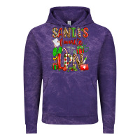 Cloud Purple santa's favorite lpn Vintage Hoodie - texasbilliewilder