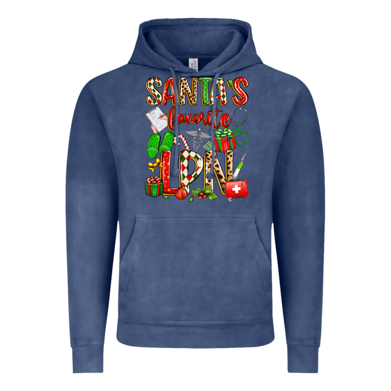 Santa's Favorite Lpn Vintage Hoodie by texasbilliewilder | Teevron