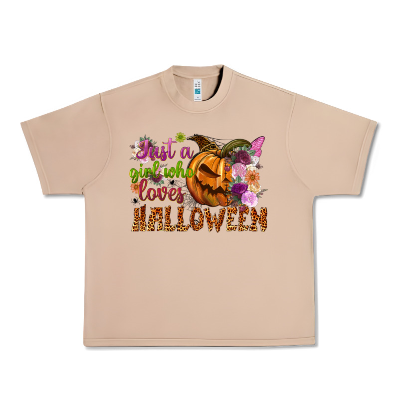 Just A Girl Who Loves Halloween Urban Heavy Tee by NancyCooperArtShop | Teevron