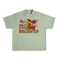 Oil Green Just a girl who loves Halloween Urban Heavy Tee - NancyCooperArtShop