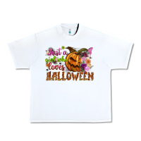 White Just a girl who loves Halloween Urban Heavy Tee - NancyCooperArtShop