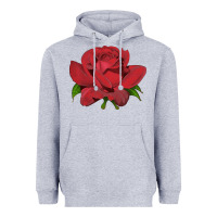 Heather Grey Oklahoma Rose Illustrations Heavyweight Hoodie - LillyAllenDesigns