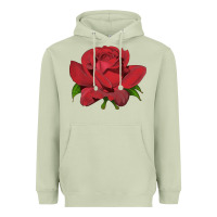 Matcha Oklahoma Rose Illustrations Heavyweight Hoodie - LillyAllenDesigns