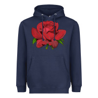 Navy Oklahoma Rose Illustrations Heavyweight Hoodie - LillyAllenDesigns