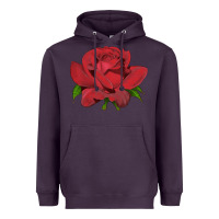 Plum Oklahoma Rose Illustrations Heavyweight Hoodie - LillyAllenDesigns