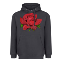 Smoke Oklahoma Rose Illustrations Heavyweight Hoodie - LillyAllenDesigns