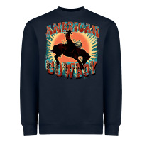 Navy American cowboy Heavyweight Sweatshirt - FaDigitalArtStudio