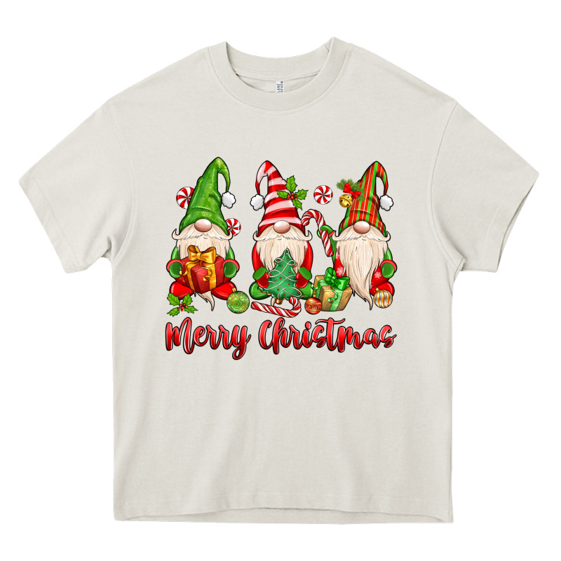 Merry Christmas Gnomes Heavy Core Tee by MaliasSmallBusiness | Teevron