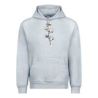 Heather Grey cotton Urban Hoodie - BarkalooDesign