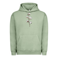 Pigment Oil Green cotton Urban Hoodie - BarkalooDesign