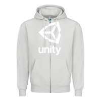 Dove Grey unity 3d game dev Zipper Hoodie - tuanDangUi