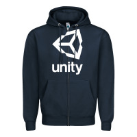 Navy unity 3d game dev Zipper Hoodie - tuanDangUi