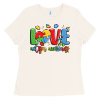 Bone love autism awareness Ladies Tee - LillyAllenDesigns