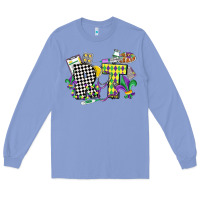 Colony Blue respiratory therapist mardi gras Long Sleeve Tee - CowGirlArtShop