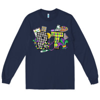 Navy respiratory therapist mardi gras Long Sleeve Tee - CowGirlArtShop