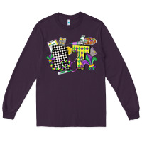 Plum respiratory therapist mardi gras Long Sleeve Tee - CowGirlArtShop