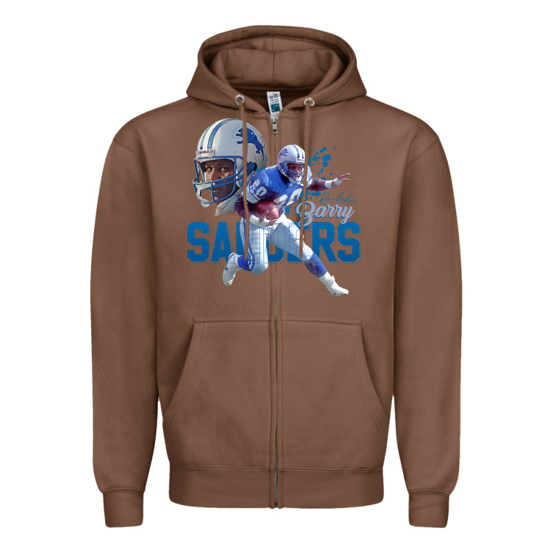 Barry Sanders Gift Zipper Hoodie by tuanDangUi | Teevron