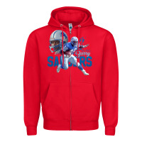 Red barry sanders gift Zipper Hoodie - tuanDangUi