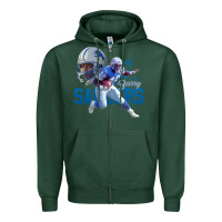 Sports Green barry sanders gift Zipper Hoodie - tuanDangUi