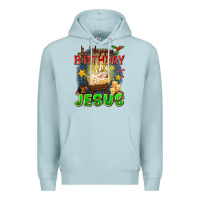 Blue Mist happy birthday jesus Premium Hoodie - FaDigitalArtStudio