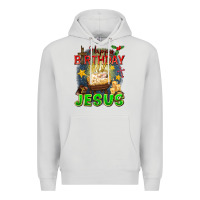 Dove Grey happy birthday jesus Premium Hoodie - FaDigitalArtStudio
