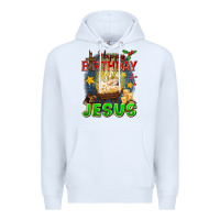 White happy birthday jesus Premium Hoodie - FaDigitalArtStudio