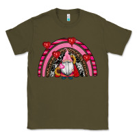 Army Green valentines day gnomes rainbow Classic Tee - RanaPortraitStore