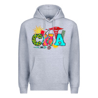 Heather Grey cna summer Premium Hoodie - RanaPortraitStore
