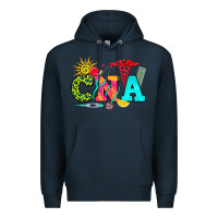 Navy cna summer Premium Hoodie - RanaPortraitStore