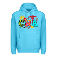 Ocean Blue cna summer Premium Hoodie - RanaPortraitStore