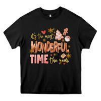 Black its the most wonderful time of the year Heavy Core Tee - MaliasSmallBusiness