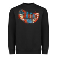 Black American junkie 4th of july Heavyweight Sweatshirt - FaDigitalArtStudio