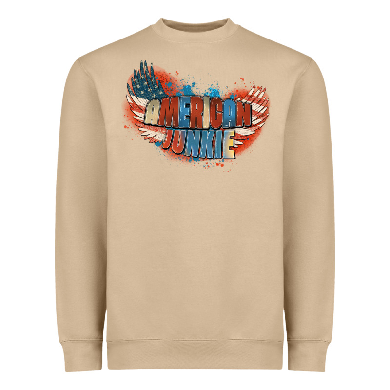 American Junkie 4th Of July Heavyweight Sweatshirt by FaDigitalArtStudio | Teevron
