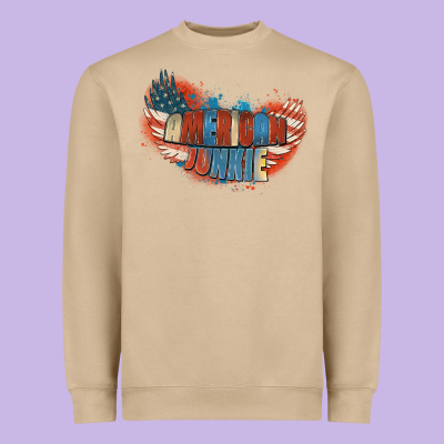 American Junkie 4th Of July Heavyweight Sweatshirt Designed By Fadigitalartstudio