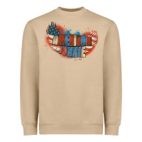 Mushroom American junkie 4th of july Heavyweight Sweatshirt - FaDigitalArtStudio