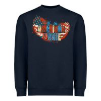 Navy American junkie 4th of july Heavyweight Sweatshirt - FaDigitalArtStudio