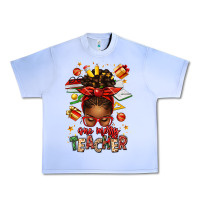Grape Ice one merry teacher afro messy bun Urban Heavy Tee - texasbilliewilder