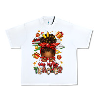 White one merry teacher afro messy bun Urban Heavy Tee - texasbilliewilder