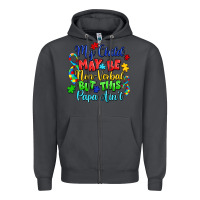 Smoke my child may be non verbal but this papa ain't Zipper Hoodie - LillyAllenDesigns