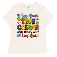 Bone colorful love message Ladies Tee - LillyAllenDesigns