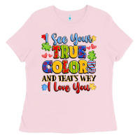 Bubblegum Pink colorful love message Ladies Tee - LillyAllenDesigns