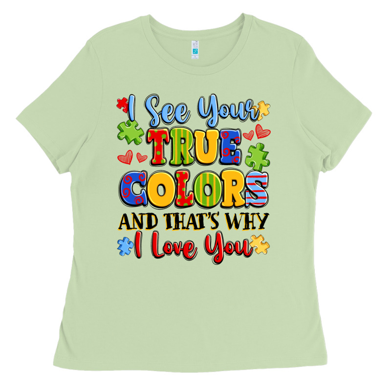 Colorful Love Message Ladies Tee by LillyAllenDesigns | Teevron