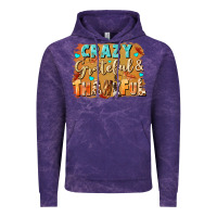 Cloud Purple Crazy grateful and thankful Vintage Hoodie - NancyCooperArtShop