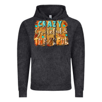 Vintage Black Crazy grateful and thankful Vintage Hoodie - NancyCooperArtShop