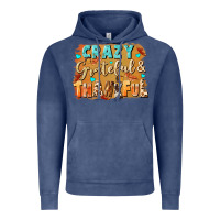 Vintage Denim Crazy grateful and thankful Vintage Hoodie - NancyCooperArtShop